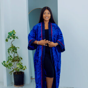 blue adire kimono - Eego by Ego